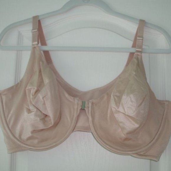 BREEZIES UNLINED UNDERWIRE FRONT CLOSURE BRA BEIGE BRAND NEW - Picture 2 of 4